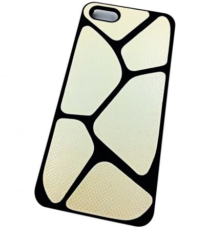 Чехол для сотового телефона Мобильная Мода iPhone 5/SE Накладка пластиковая с узором HQMC, белый