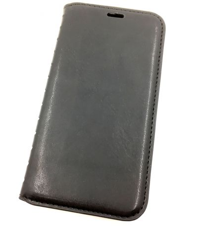 Чехол для сотового телефона Мобильная мода Samsung J3 Prime Чехол-книжка силиконовая с отделом для карт QUINS, черный