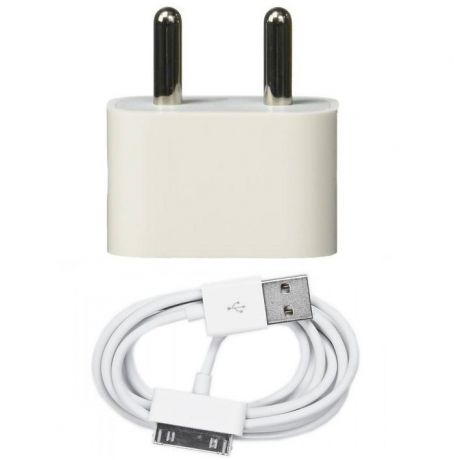 Кабель USB Power Adapter Mini + для iPhone/iPod, белый