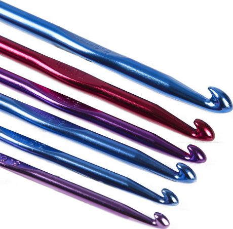 Набор крючков для вязания, 3026078, разноцветный, 12 шт
