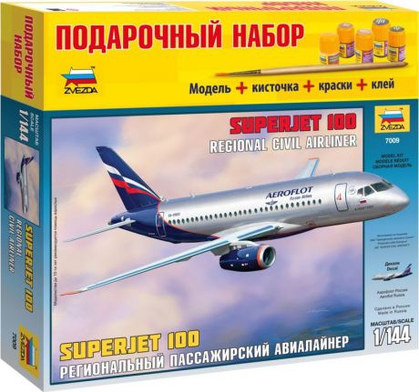 Авиамодель Звезда "Самолет СуперДжет-100", 7009П