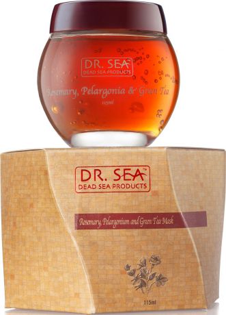 Dr. Sea Маска для лица "Розмарин, пеларгония и зеленый чай", 115 мл