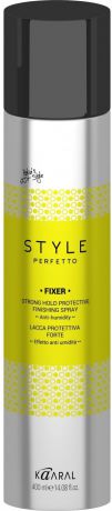 Kaaral Защитный лак для волос сильной фиксации Style Perfetto Fixer Strong Hold Protective Finishing Spray, 400 мл