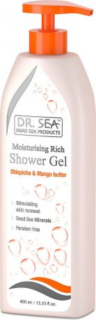 Гель для душа Dr. Sea, с облепихой, маслом манго и минералами Мертвого моря, для всех типов кожи, 400 мл
