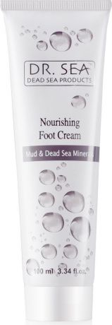 Dr.sea Питательный крем для ног с грязью и минералами Мертвого моря, 100 мл