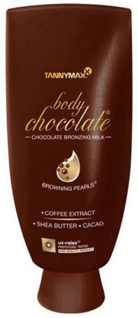 Tannymaxx Молочко-ускоритель для загара Body Chocolate Body Chocolate Bronzing, с усиленными бронзаторами и гранулами масла какао, 200 мл