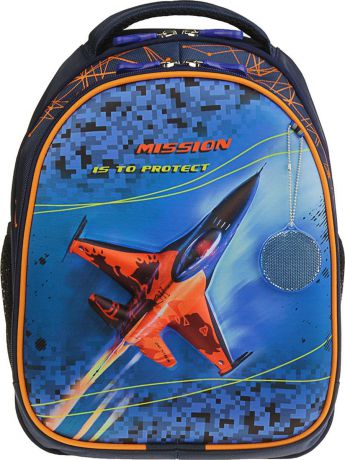 Рюкзак для мальчика Luris Джерри 4 3D Самолет, 3105352, разноцветный