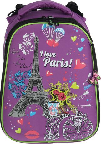 Рюкзак для девочки Stavia Париж, 2300718, сиреневый