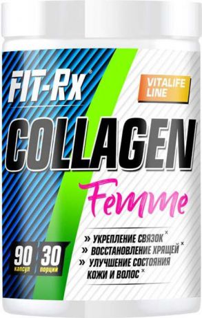 Препарат для суставов и связок FIT-Rx Collagen Femme, 90 капсул