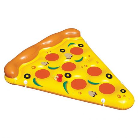 Матрас надувной для плавания BigMouth "Кусок пиццы" 175 см, желтый