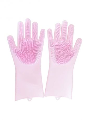 Многофункциональные перчатки силиконовые термостойкие для мытья посуды, перчатки-щетка для кухни