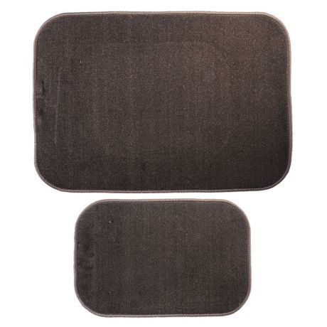 Комплект ковриков для ванной Vetta, 462643, темно-серый, 2 шт