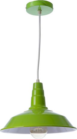 Подвесной светильник BayerLux Люк, E27, 40W, 3643141, салатовый, 27 х 27 х 19 см