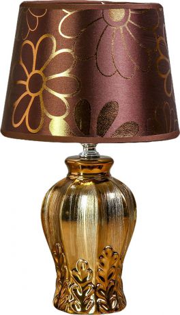 Настольный светильник Risalux Веточка с листьями, E14, 25W, 3133985, бронзовый, 17,5 х 17,5 х 31 см