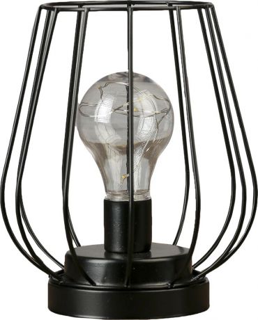 Настольный светильник лофт Risalux Вечер, LED, 1W, 3516395, черный, 18,5 х 15,5 х 15,5 см