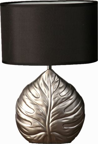 Настольный светильник Risalux Серебристый лист, с абажуром, E14, 25W, 3110486, серебристый, 28 х 26 х 16 см