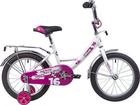 Велосипед детский Novatrack Urban, колесо 16", рама 10,5", 163URBAN.WT9, белый