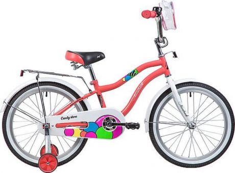Велосипед детский Novatrack Candy, колесо 20", рама 12", 205CANDY.CRL9, коралловый