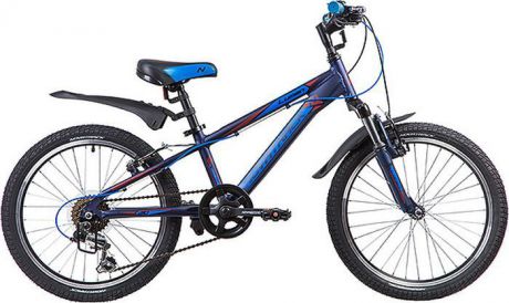 Велосипед детский Novatrack Lumen, колесо 20", рама 10", 20AH6V.LUMEN.BL9, синий