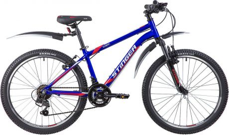 Велосипед горный Stinger Element, колесо 24", рама 14", 24AHV.ELEMENT.14BL9, синий