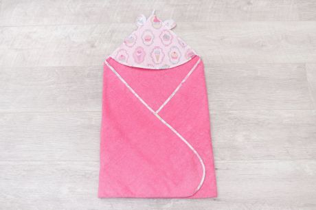 Полотенце детское AmaroBaby Cute Love Пироженки, AMARO-54CL-PR, розовый