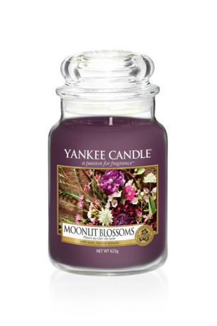 Свеча ароматизированная Yankee Candle "Лунный букет Moonlit Blossoms"1611579E, фиолетовый