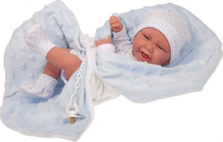 Кукла-младенец Munecas Antonio Juan "Матео", 5019B, голубой