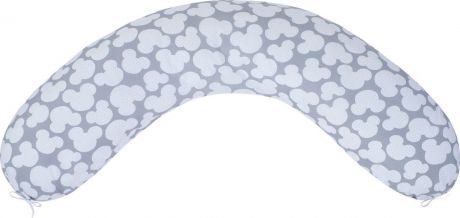 Чехол для подушки для беременных AmaroBaby Мышонок, AMARO-5001-MS, серый, 170 х 25 см