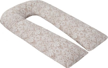 Чехол для подушки для беременных AmaroBaby Дамаск, AMARO-50U-DK, коричневый, 340 х 35 см