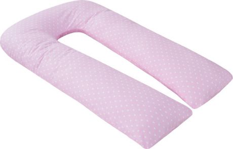 Чехол для подушки для беременных AmaroBaby Сердечки, AMARO-50U-SR, розовый, 340 х 35 см