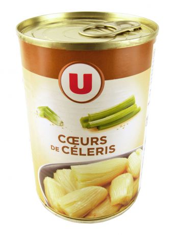 Овощные консервы U Сердцевина сельдерея 400 г, Франция Жестяная банка
