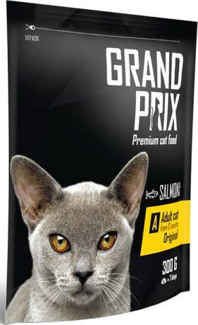 Сухой корм Grand Prix Adult Original, с лососем, для кошек, 300 г