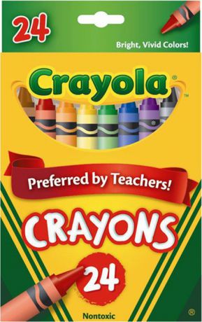Набор разноцветных восковых мелков "Crayola" (Краела), 24 шт