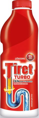 Гель для удаления засоров "Tiret Turbo", 1 л