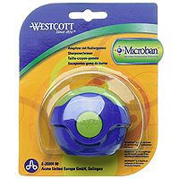 Точилка "Westcott" с антибактериальным покрытием, цвет: синий, зеленый