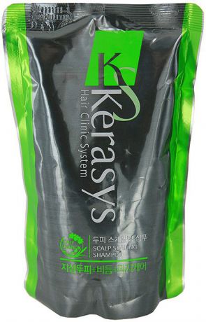 Шампунь "KeraSys" для лечения кожи головы, освежающий, сменная упаковка, 500 мл