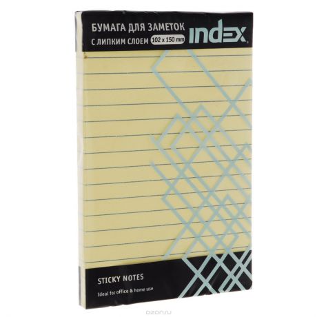 Бумага для заметок Index с липким слоем 100 листов