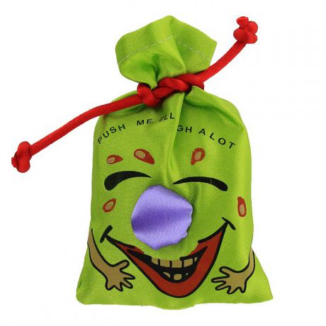 Сувенир Эврика "Мешочек со смехом", цвет: зеленый