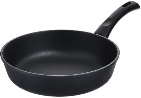 Сковорода Нева Металл Посуда, с антипригарным покрытием, цвет: черный. Диаметр 24 см