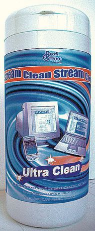 Влажные чистящие салфетки ProfiOffice "Clean-Stream", для экранов и мониторов, 100 шт