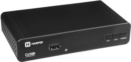 Harper HDT2-1513, Black цифровой телевизионный ресивер DVB-T2