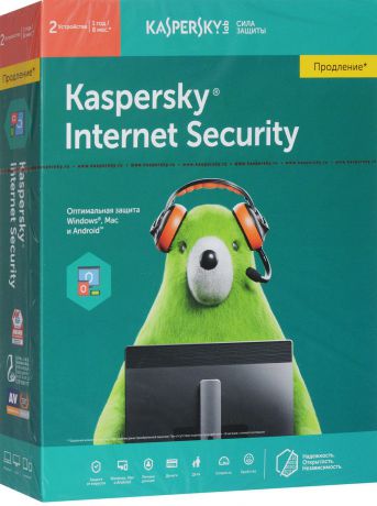 Kaspersky Internet Security (на 2 устройства). Продление лицензии на 1 год