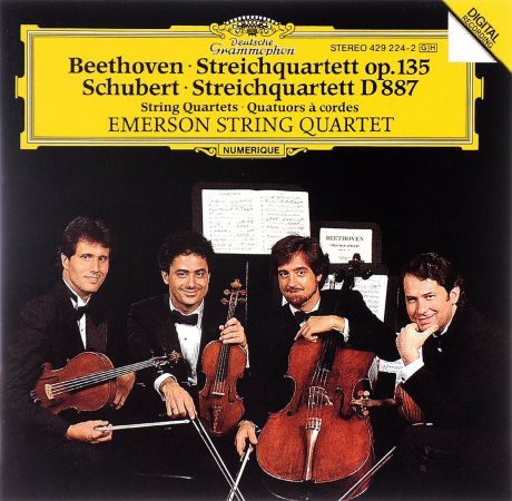 "Emerson String Quartet" Emerson String Quartet. Beethoven. Streichquartett Op. 135 / Schubert. Streichquartett D 887