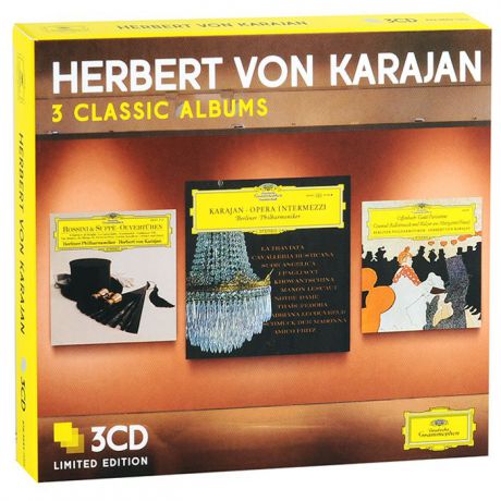 Berliner Philharmoniker,Герберт Караян Herbert Von Karajan. 3 Classic Albums. Limiten Edition (3 CD)