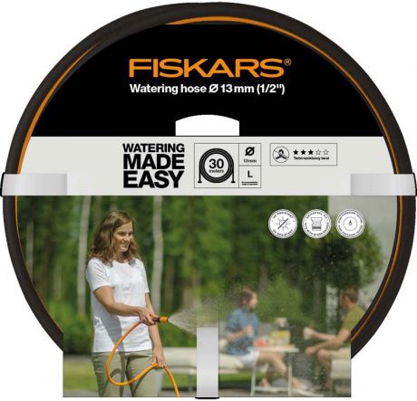 Шланг поливочный "Fiskars", диаметр 13 мм, длина 30 м