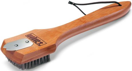 Щетка для гриля "Weber", с бамбуковой ручкой, 30 см