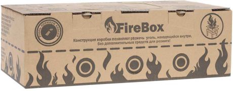 Уголь древесный Грилькофф "FireBox", отборный, 1,5 кг