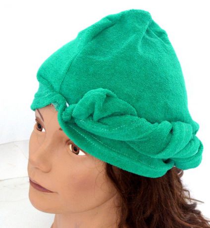 Чалма для сушки волос "Ecology Sauna", цвет: зеленый