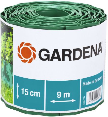 Бордюр декоративный "Gardena", цвет: зеленый, ширина 15 см, длина 9 м