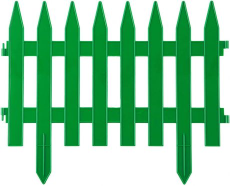 Забор декоративный Grinda "Классика", цвет: зеленый, 28 x 300 см